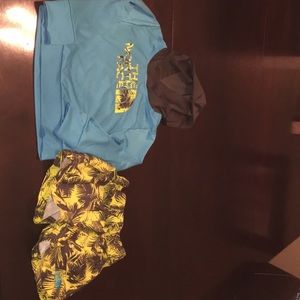 Toddler boy North Face swim set